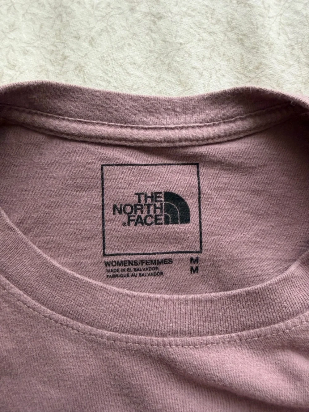The North Face Dusty Pink Logo Short Sleeve Tee — Womens - Picture 5 of 6